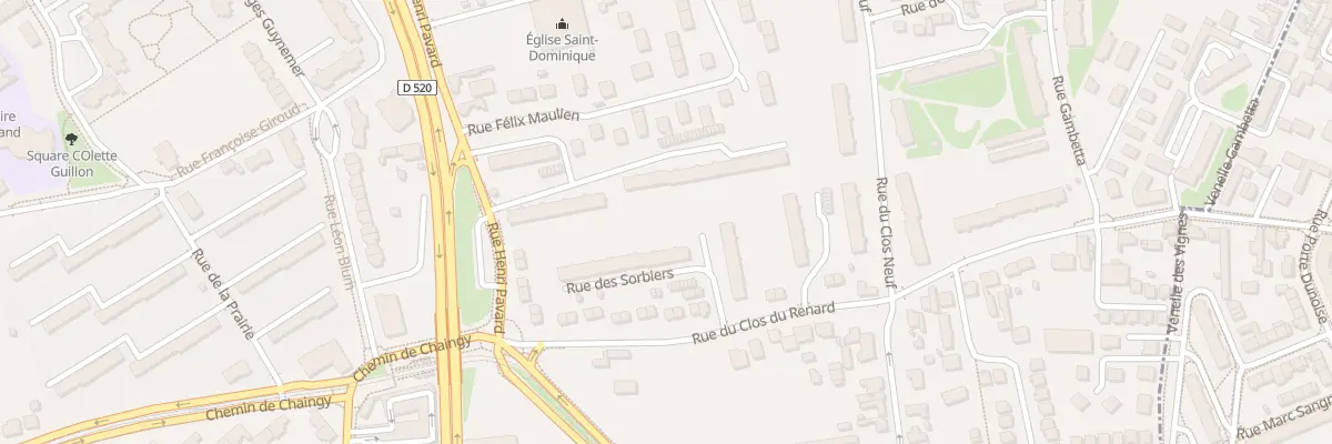 Plan du 1 Rue des Erables à Saint-Jean-de-la-Ruelle