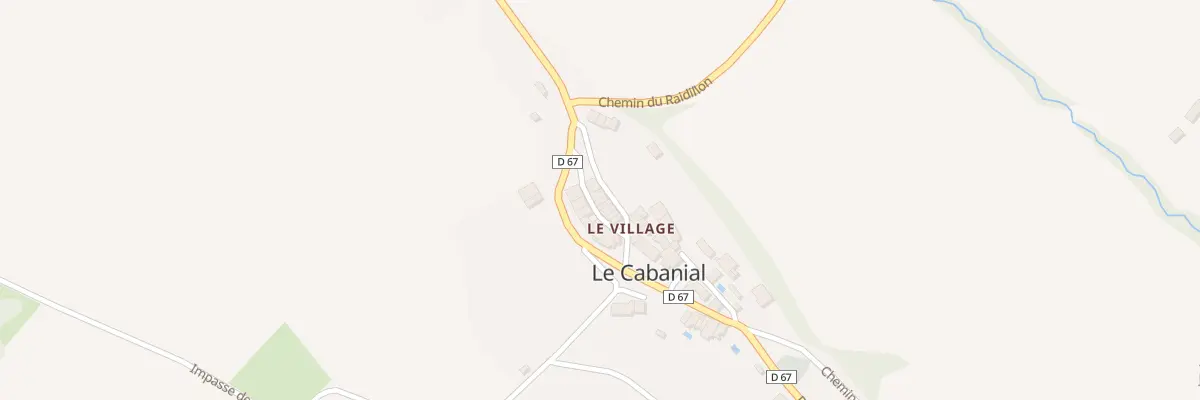 Plan du 3 Rue du Château au Cabanial