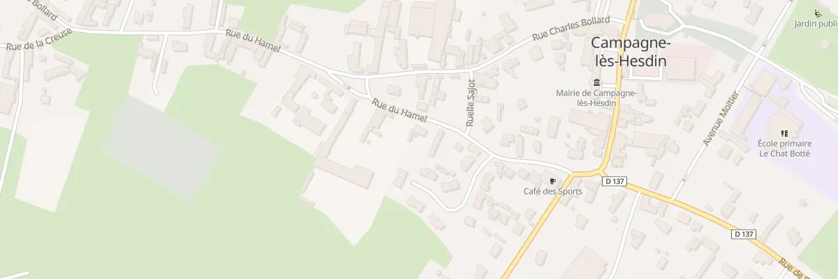 Plan du 175 Rue du Hamel à Campagne-lès-Hesdin