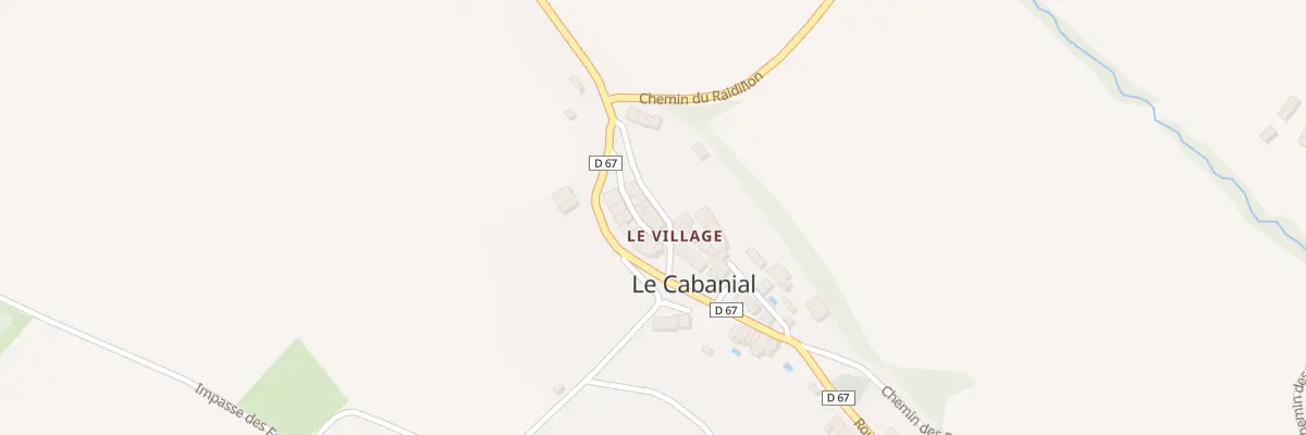 Plan du 7 Rue du Château au Cabanial