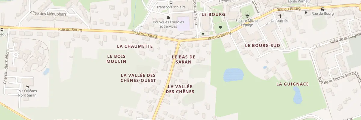 Plan du 1758 Rue de l’Orme au Coin à Saran
