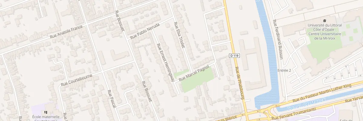 Plan du 166 Rue Elsa Triolet à Calais