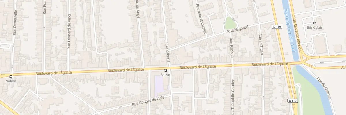 Plan du 4 Rue Rubens à Calais