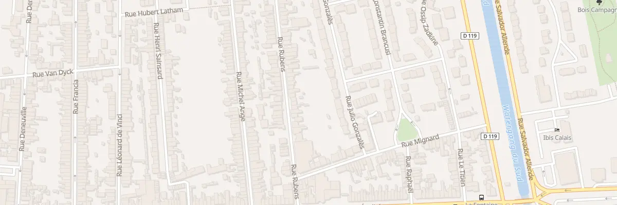 Plan du 30 Rue Rubens à Calais