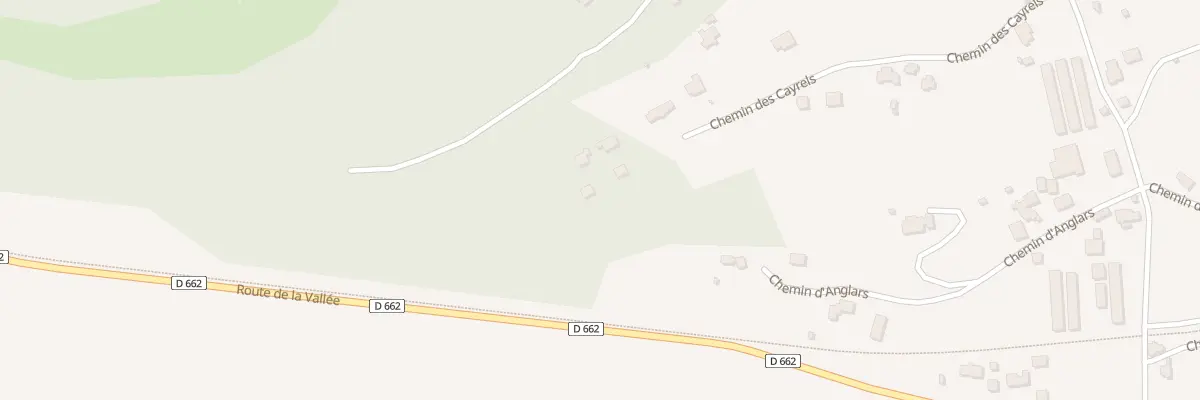 Plan du 394 Che des Cayrels à Cadrieu
