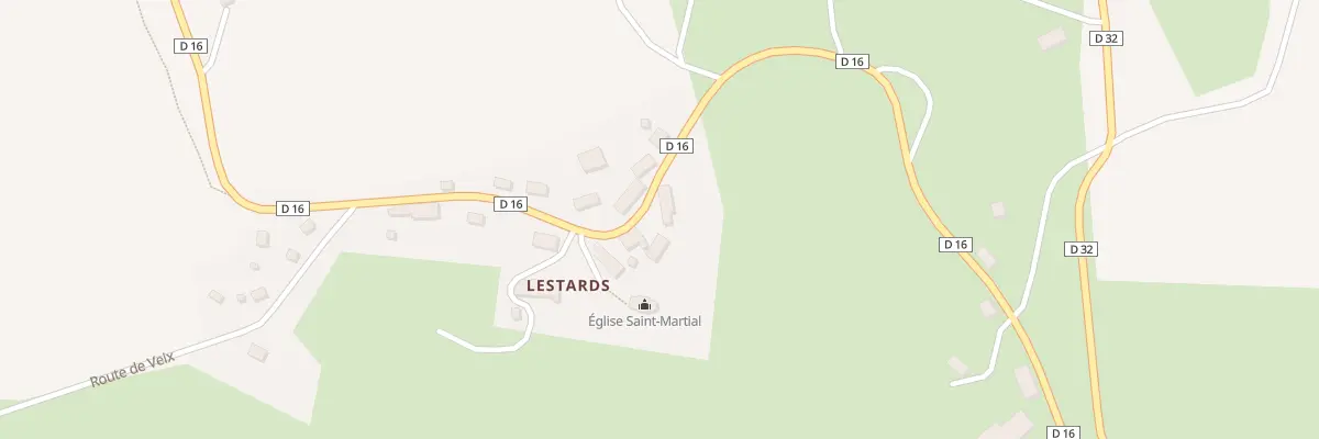 Plan du 20 Rte Treignac Egletons à Lestards
