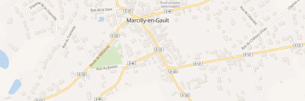 Plan du 14 Rte de Loreux à Marcilly-en-Gault
