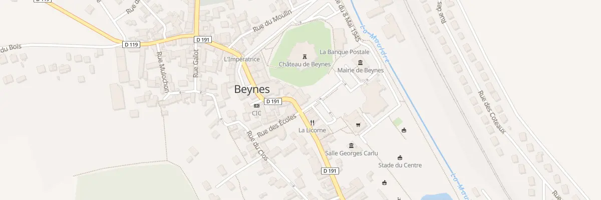 Plan du 25 Rue de la République à Beynes