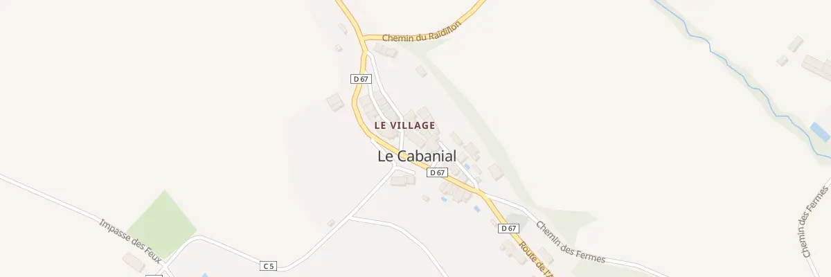 Plan du 9 Rue du Château au Cabanial