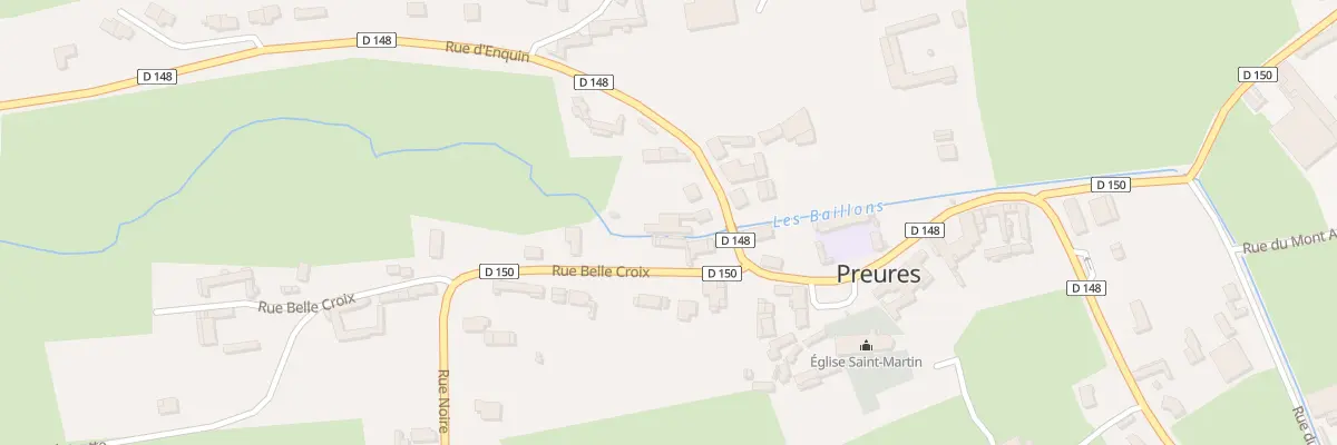 Plan du 1 Rue d’Enquin à Preures