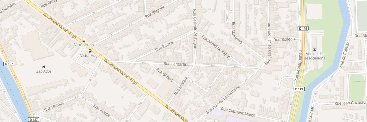Plan du 57 Rue Lamartine à Calais