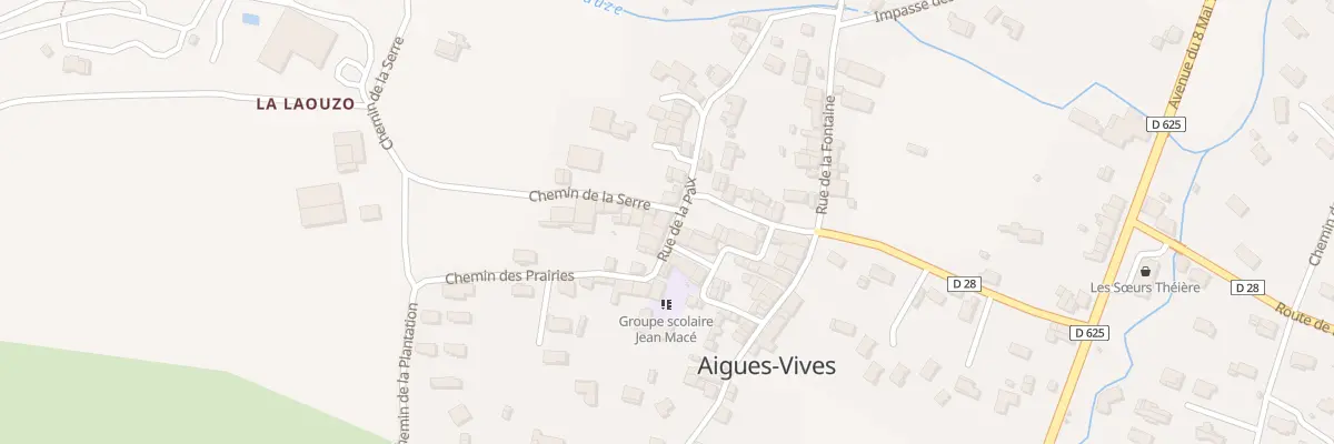 Plan du 6 Rue de la Paix à Aigues-Vives