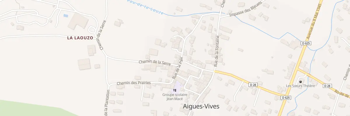 Plan du 71 Aigues-vives à Aigues-Vives