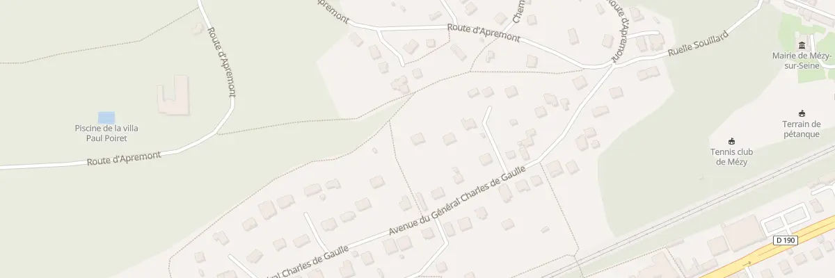 Plan du 14B Av du Gen de Gaulle à Mézy-sur-Seine