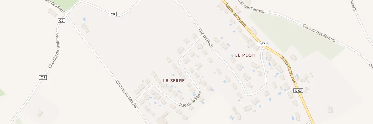 Plan du 5 Rue de la Serre au Cabanial
