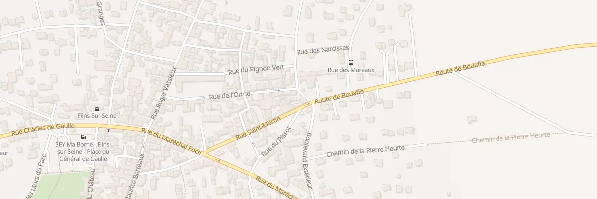 Plan du 195 Bd Extérieur à Flins-sur-Seine