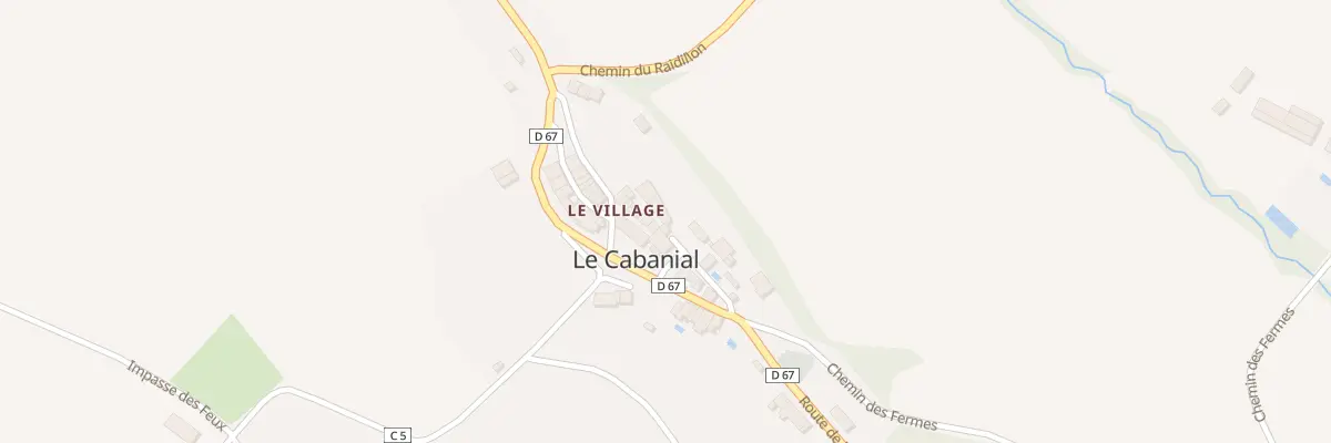 Plan du 3 Rue de la Mairie au Cabanial