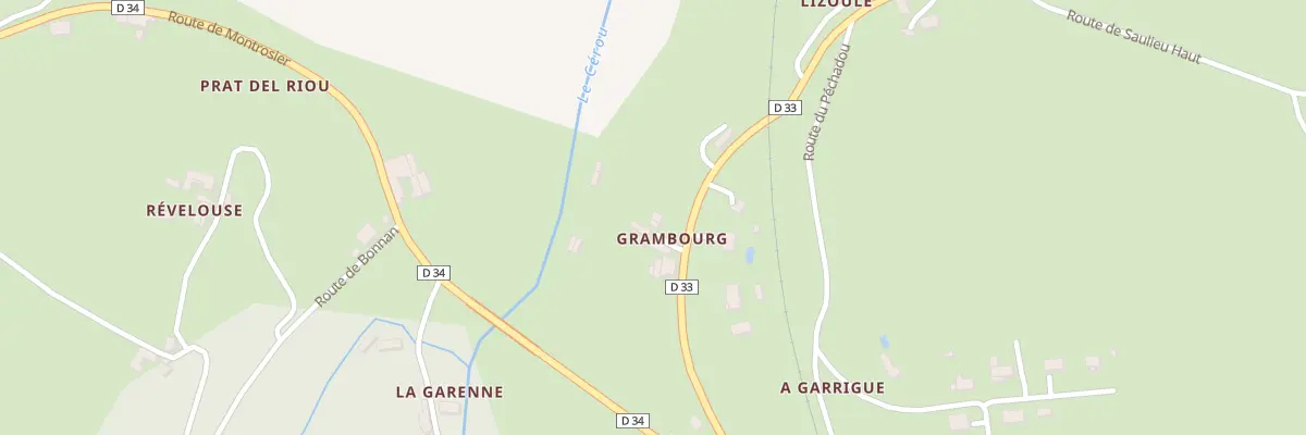 Plan du 1059 Rte de Lexos à Milhars