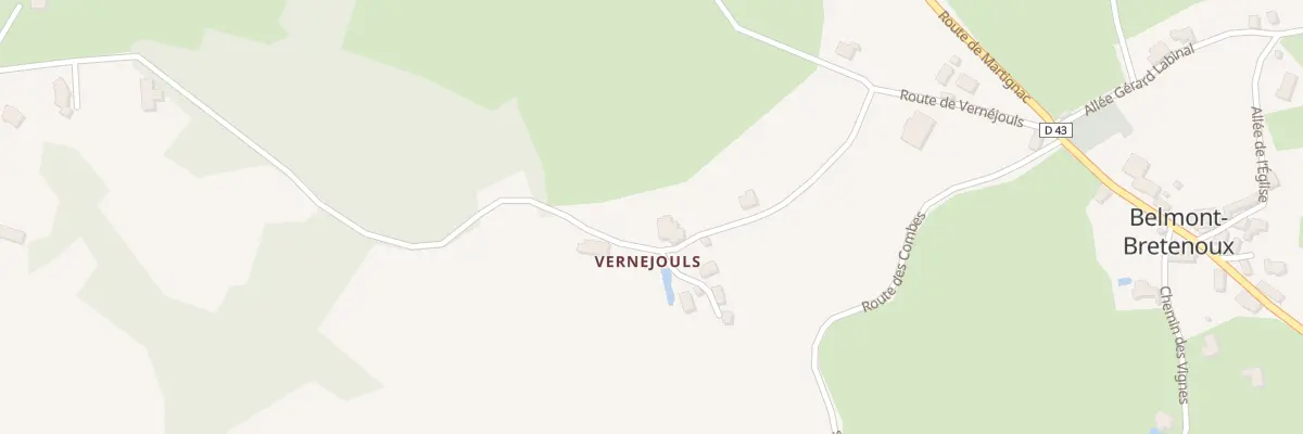 Plan du 5090A Vernejouls à Belmont-Bretenoux