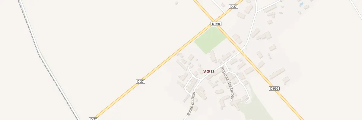 Plan du 5170 Voeu à Paudy