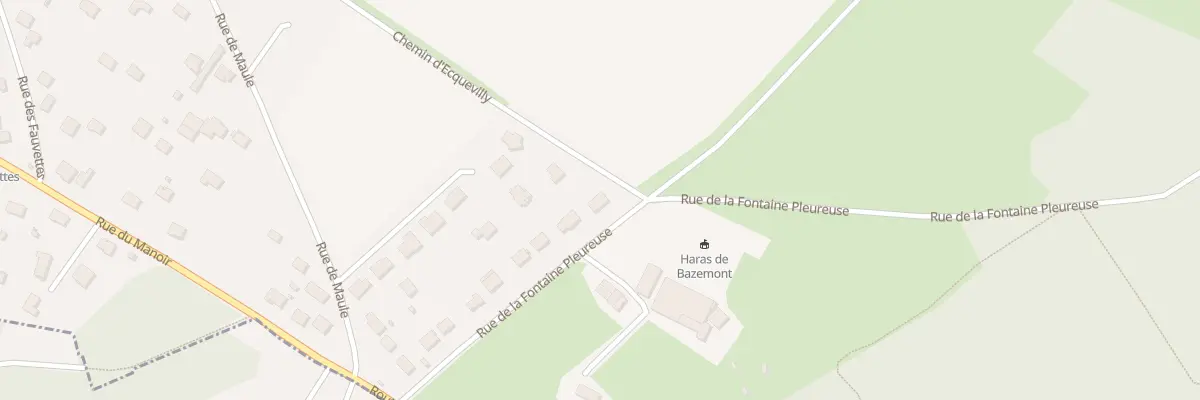 Plan du 23 Rue de la Fontaine Pleureuse à Bazemont