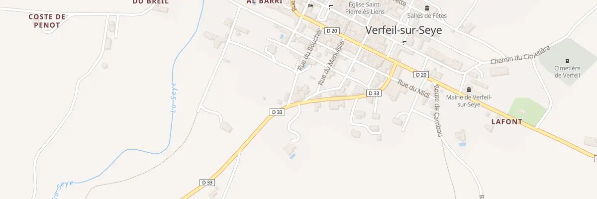 Plan du 5057 Verfeil à Verfeil