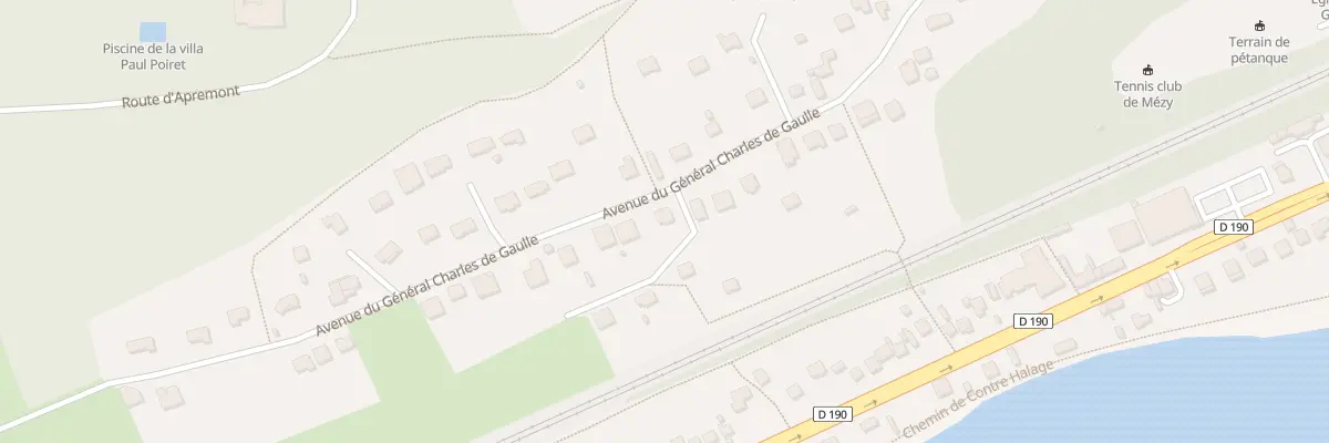 Plan du 25 Av du Gen de Gaulle à Mézy-sur-Seine