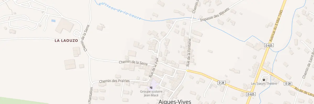 Plan du 2 Imp des Rosiers à Aigues-Vives