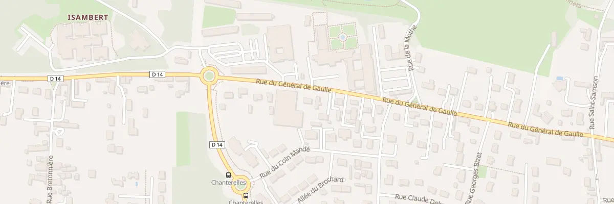 Plan du 1989 Rue du Gen de Gaulle à Olivet