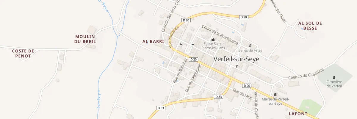 Plan du 5023 Verfeil à Verfeil