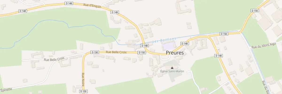 Plan du 2 Rue Belle Croix à Preures