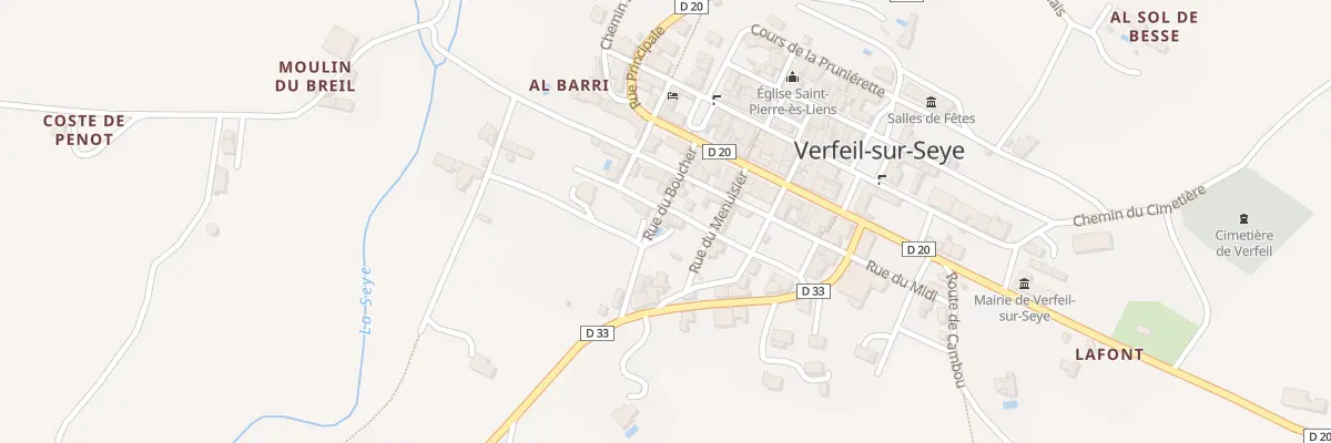 Plan du 5055 Verfeil à Verfeil
