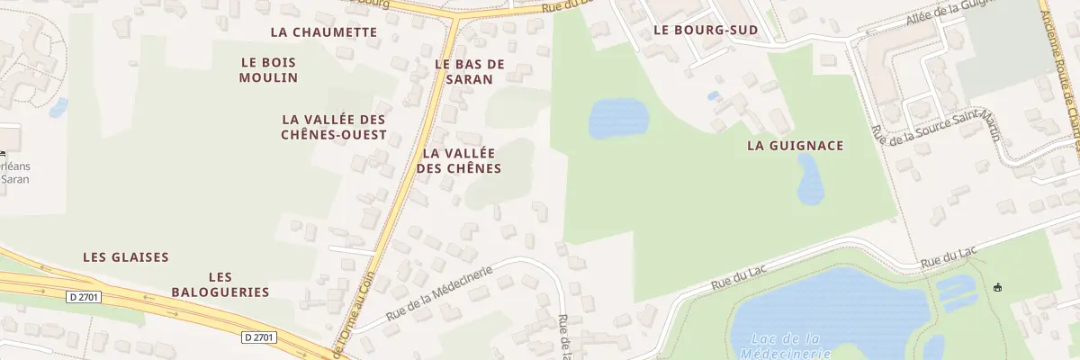 Plan du 201 Rue de la Médecinerie à Saran
