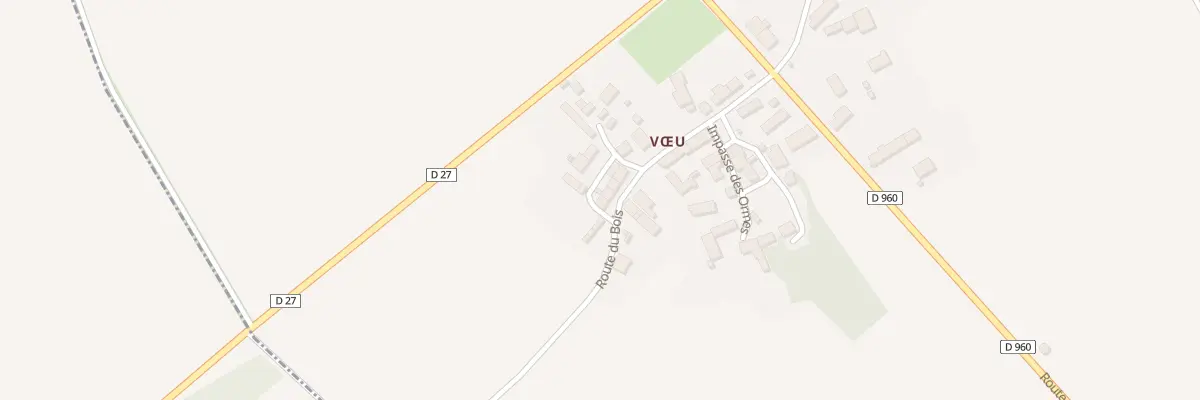 Plan du 5161 Voeu à Paudy