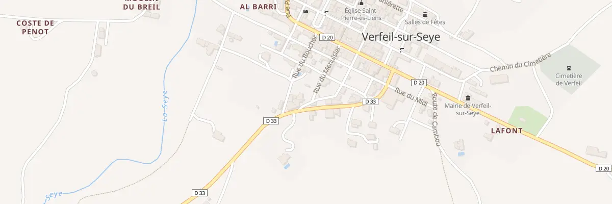 Plan du 5058 Verfeil à Verfeil