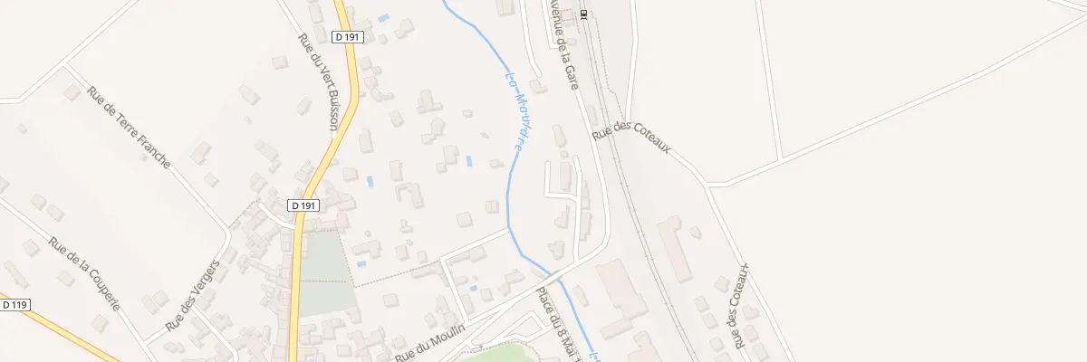 Plan du 7 Av de la Gare à Beynes