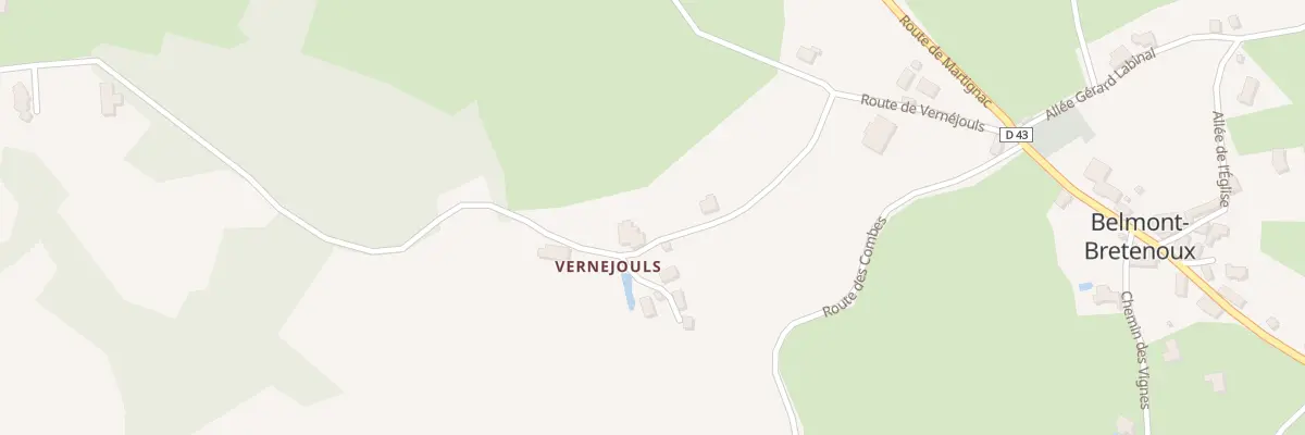 Plan du 5090 Vernejouls à Belmont-Bretenoux