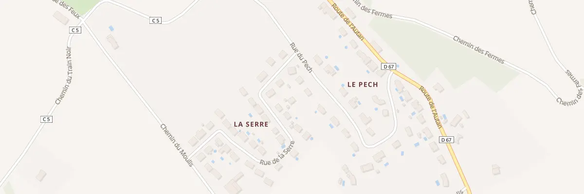 Plan du 36 Rue du Pech au Cabanial