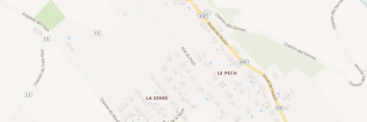 Plan du 1 Rue de la Serre au Cabanial