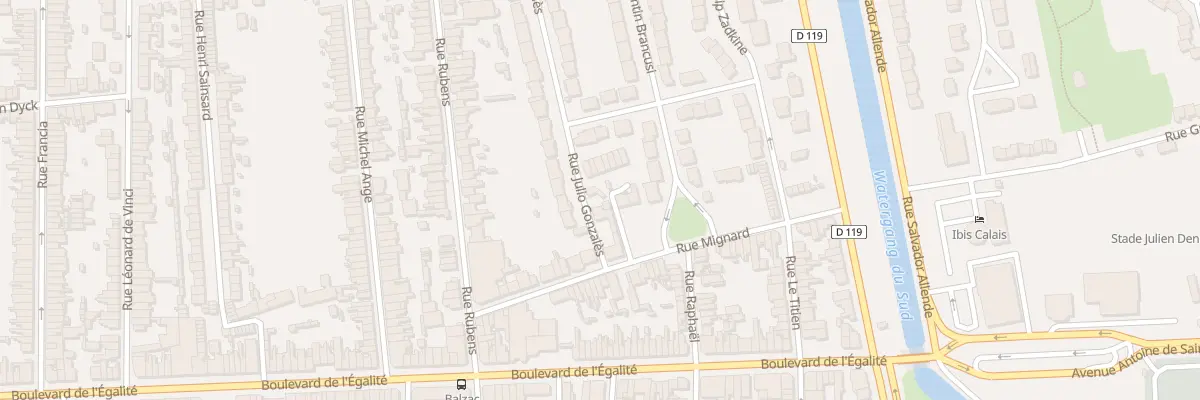 Plan du 23 Rue Mignard à Calais