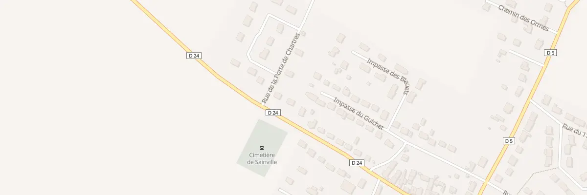 Plan du 48 Rue de la Porte de Chartres à Sainville