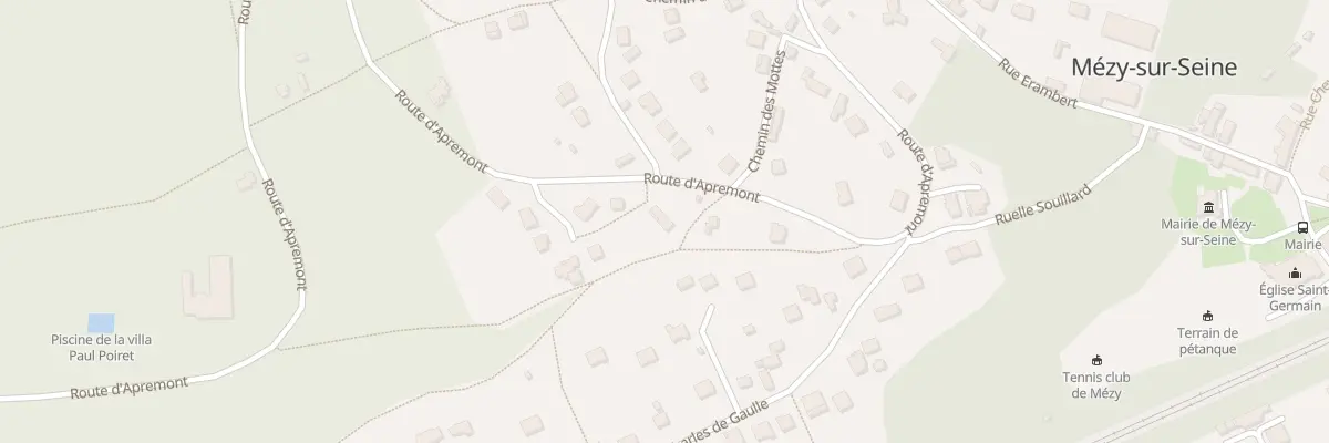 Plan du 23 Rte d’Apremont à Mézy-sur-Seine
