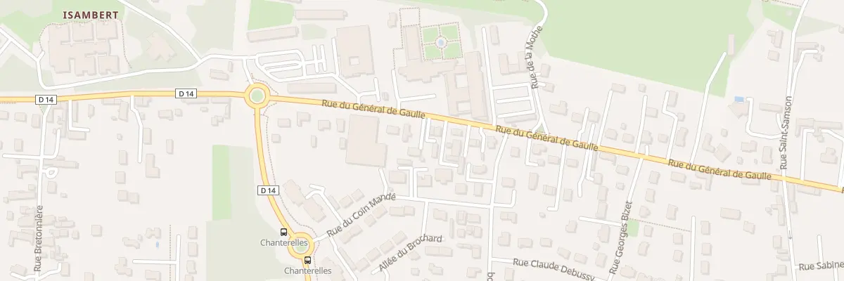 Plan du 1959 Rue du Gen de Gaulle à Olivet