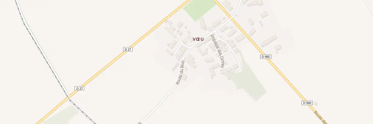 Plan du 5297 Voeu à Paudy