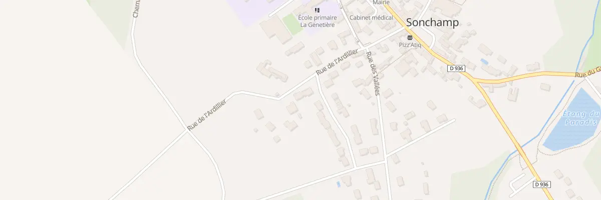 Plan du 13 Rue de l’Ardillier à Sonchamp