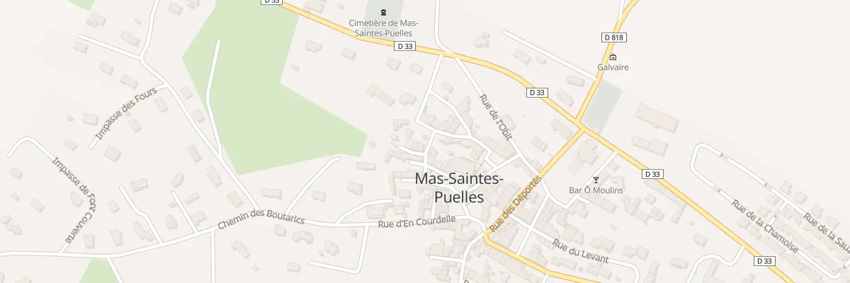 Plan du 2 Che St Pierre à Mas-Saintes-Puelles