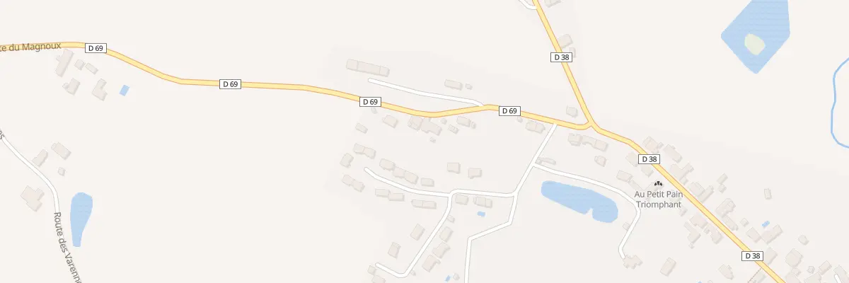 Plan du 14 Rte du Magnoux à Mers-sur-Indre