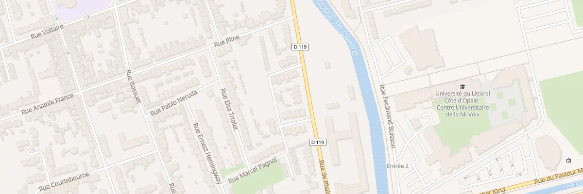 Plan du 100 Rue de Phalsbourg à Calais