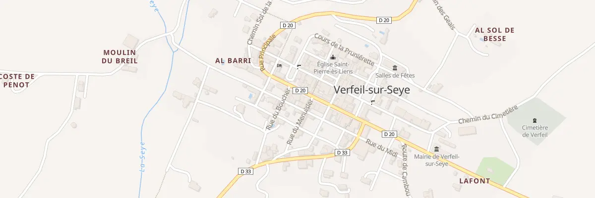 Plan du 5052 Verfeil à Verfeil