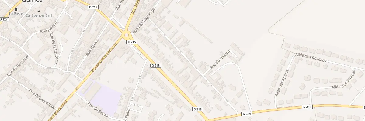 Plan du 36 Rue du Hasard à Guînes